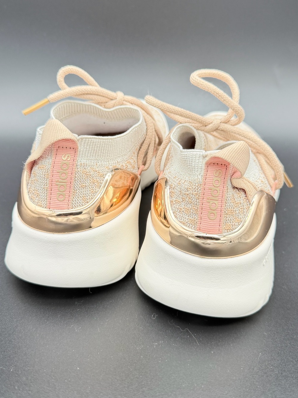 adidas Ultimamotion Sock Sneakers – Cream/Beige & Rose Gold – Women’s 7.5 - Picture 4 of 10